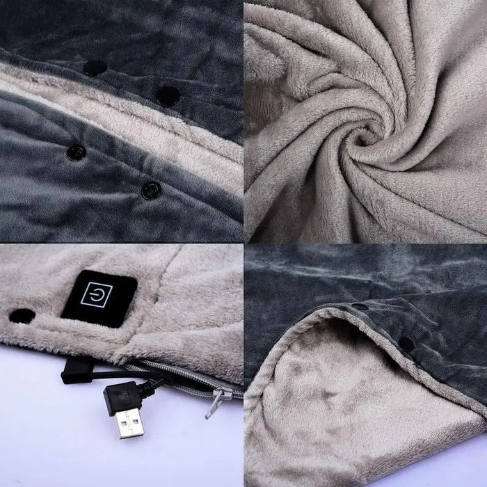 Heated Shawl Blanket - USB Heating Wearable Shawl Blanket - Gear Elevation