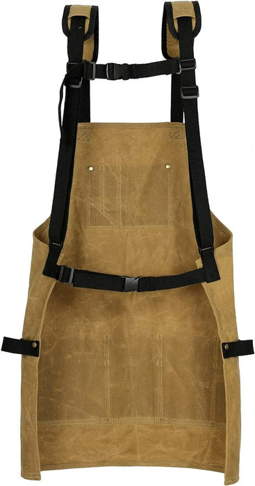 Heavy Duty Multi-Pocket Hardware Apron - Woodworking Aprons with Multiple Pockets, Water Resistant - Gear Elevation