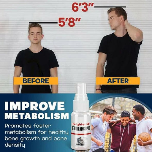 Heightening Spray - Height Growth Spray Body Bone Growth Increase Height Essential Oil - Gear Elevation