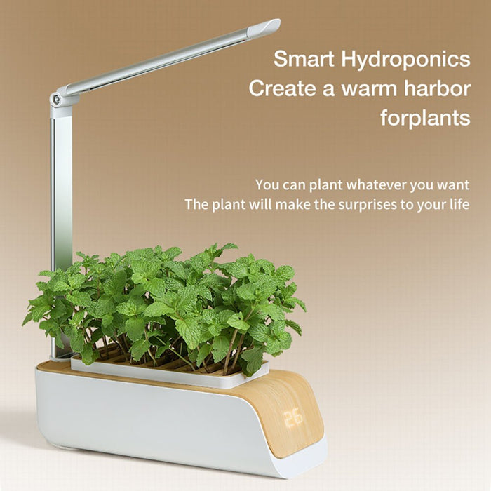 Hydroponic Container Flower Pot - LED Plant Grow for Indoor Home Garden - Gear Elevation