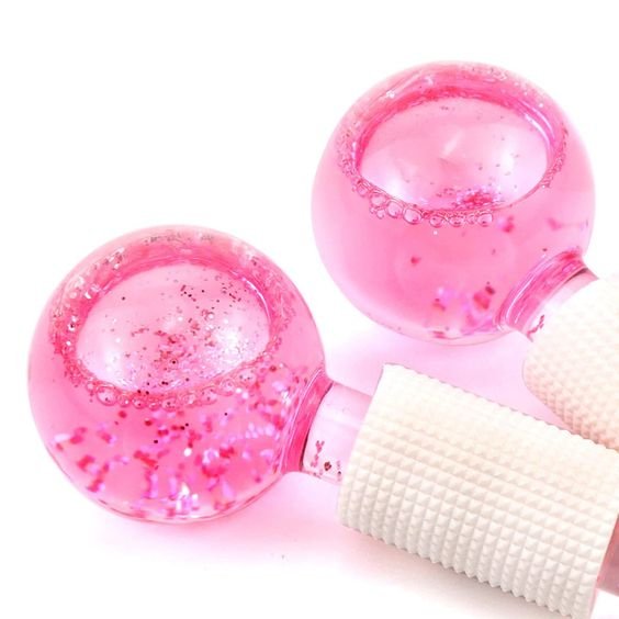 Ice Globes Facial - Crystal Ball Massager for Face, Neck and Eyes, Daily Beauty, Skin Tightening, Anti Aging, Reduce Puffiness and Wrinkles - Gear Elevation