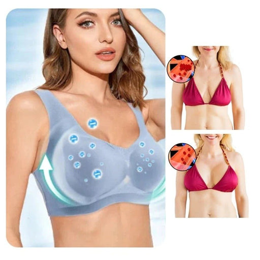 Ice Silk Ion Lymphvity Detoxification and Shaping & Powerful Lifting Bra - Breathable, Seamless, Comfort Bra, Non-Marking Bras - Gear Elevation