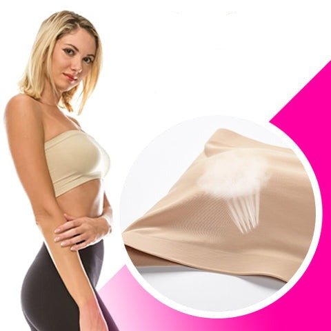Ice Silk Off-The-Shoulder Bandeau - One Piece Breast Wrap Women's Bandeau Strapless Tube - Gear Elevation