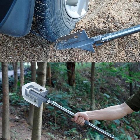 Indestructible Survival Shovel - Survival Shovel Set with High Carbon Steel Camping Gear - Gear Elevation