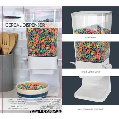 Kitchen Cereal Dispenser, Indispensable Dry Food Dispenser for Breakfast Cereal Oatmeal Rice Storage - Gear Elevation