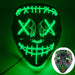 Led Halloween Mask - Light Up Mask for Festival Cosplay - Gear Elevation