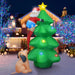 LED Inflatable Christmas Tree with Fan - Inflatable Christmas Decor with LED Light - Gear Elevation