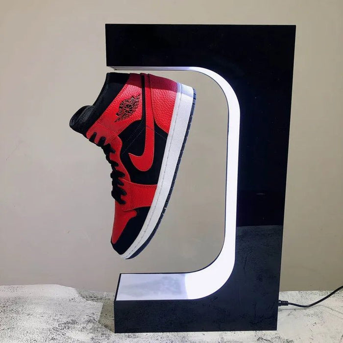 Levitating Shoe Display Stand - Magnetic Levitation Shoe Stand with LED Light - Gear Elevation