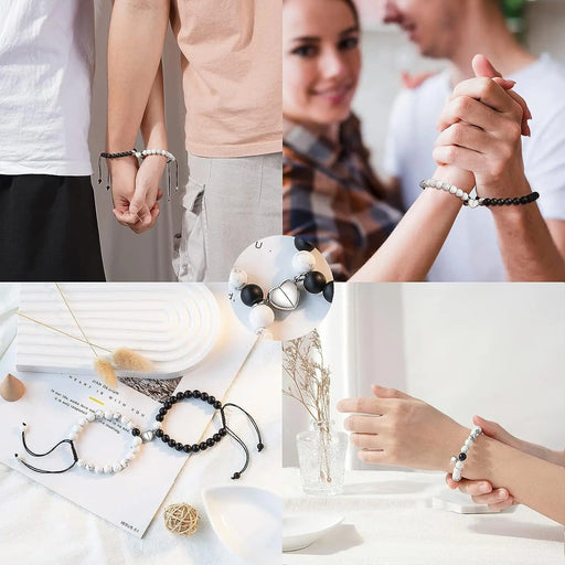 Matching Couple Bracelets - Magnetic Connecting Love Bracelets - Gear Elevation