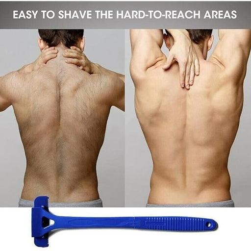 Men Back Shaver - Hair Shaver Three Head Blade Foldable Trimmer Body Leg Long Handle Removal - Gear Elevation
