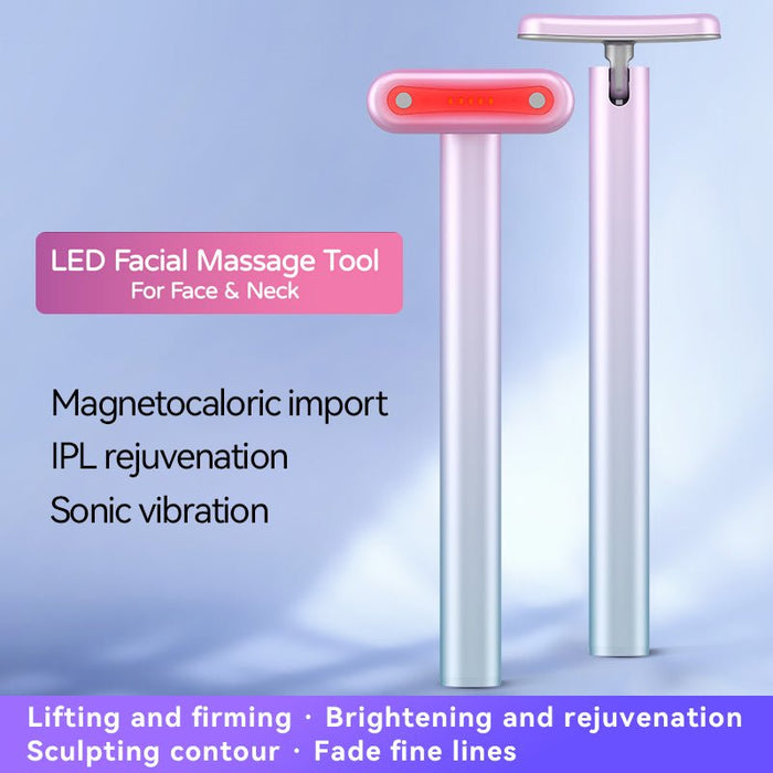 Micro-Current Eye Massager - 4 in 1 Facial Wand, Red Light Therapy for Face and Neck, Facial Massager, Reduce Wrinkles, Anti-Aging Facial Tools - Gear Elevation