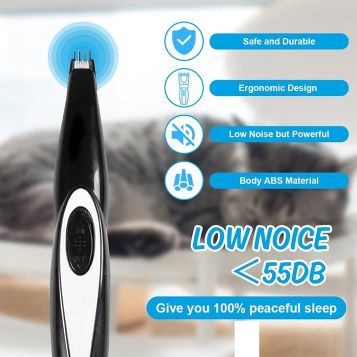 Mini Fur Electric Trimmer - Rechargeable Pet Clipper Dog Cat Paw - Gear Elevation