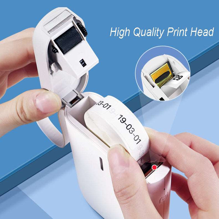 Mini Portable Label Maker, Bluetooth, For Office Home Kitchen Orgnization - Gear Elevation
