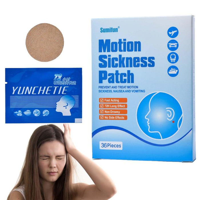 Motion Sickness Patches - 36pcs Children's Adult Motion Sickness Stickers - Gear Elevation