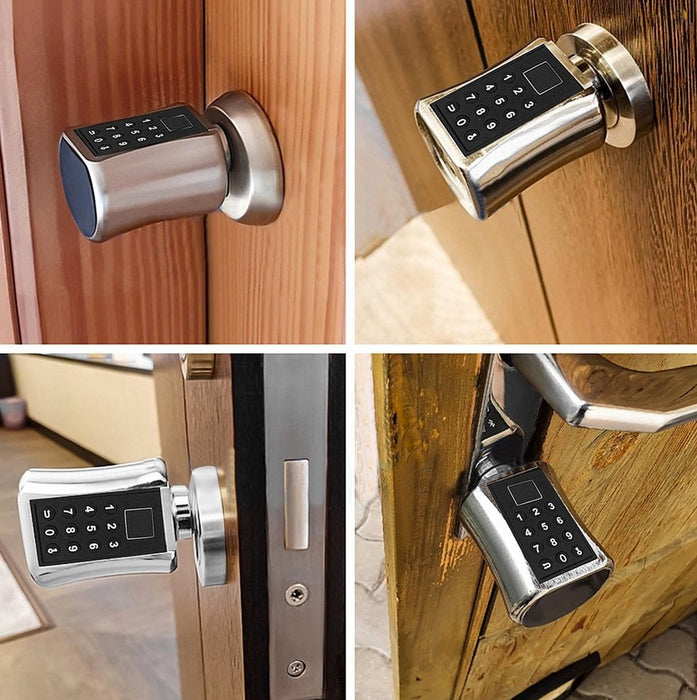 Multi-functional Biometric Cylinder Smart Door Lock - Gear Elevation