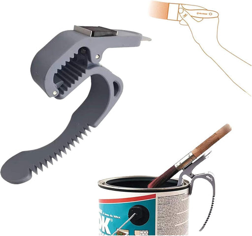 Multifunctional Painting Tool - Paint Bucket Handle & Opener, Magnetic Brush Holder, Bucket Opener Paint Water-Based Latex Paint Bucket Clip Tool - Gear Elevation