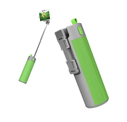 Multifunctional Wireless Speaker, Power Bank, Selfie Stick and Phone Mount - 5 in 1 Mini Wireless Bluetooth Selfie Stick Holder Tripod Bluetooth Speakers Flashlight Power - Gear Elevation