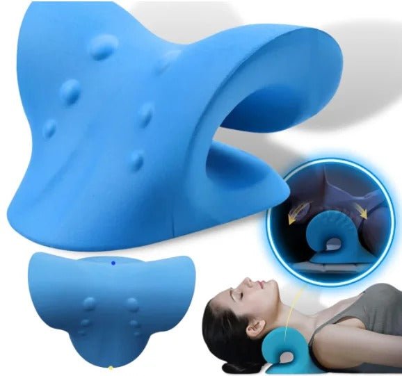 Neck Cloud Massage Pillow - Ergonomic Neck Cloud Cervical Traction Device Chiropractic Pillow for Spine Alignment, Neck and Shoulder Relaxer and Muscle Tension - Gear Elevation