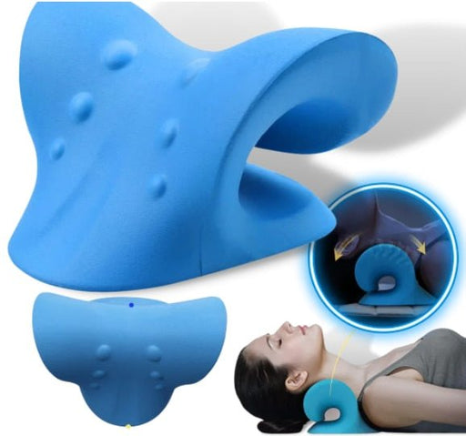 Neck Cloud Massage Pillow for Pain Relief Body, Shoulders, Portable Cervical Traction Device - Gear Elevation