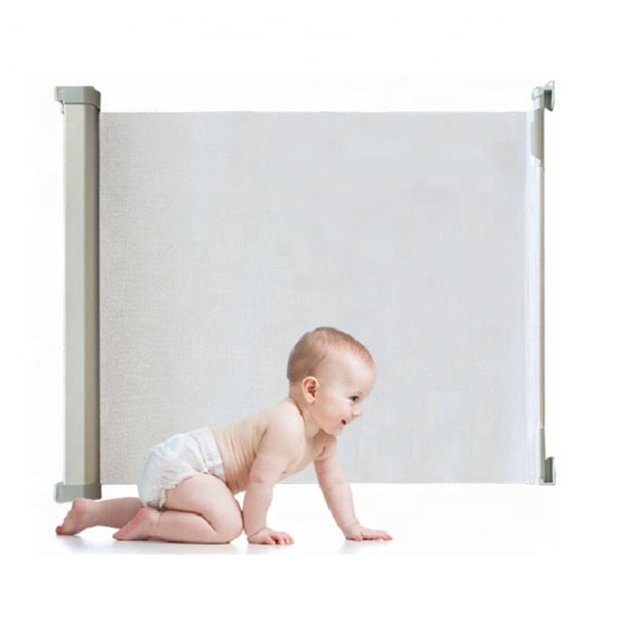 New Retractable Baby Safety Gate - Protection Fence & Pet Barrier - Gear Elevation