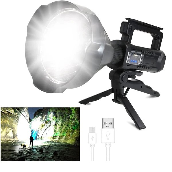 Outdoor High-power Glare Lighting Portable Lamp - Rechargeable High Power LED Flashlights - Gear Elevation