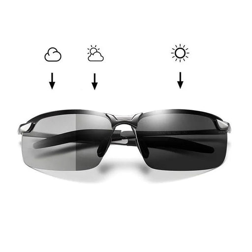 Penetrating Glasses - Photochromic Sunglasses Men Polarized Driving Chameleon Glasses Male Change Color - Gear Elevation