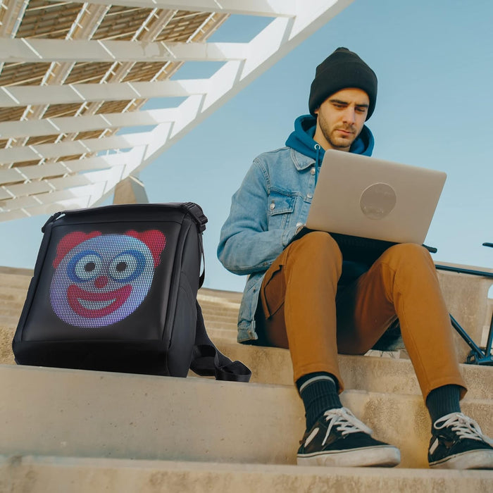 Pixel Lighting LED Backpack - DIY Unique Gift Travel Backpack For Men And Women - Gear Elevation