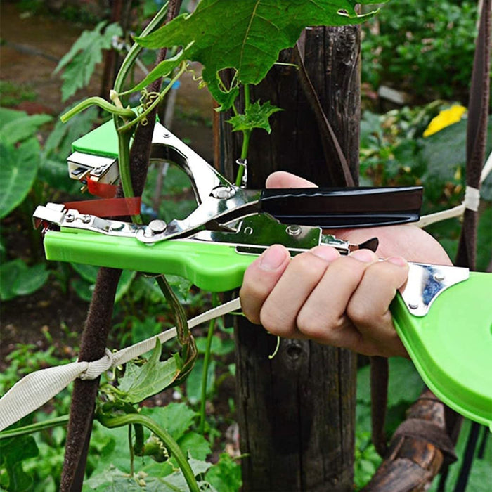 Plant Upright Tying Tool - Plant Tape Gun for Grapes, Raspberries, Tomatoes and Vining Vegetables Tying Machine - Gear Elevation