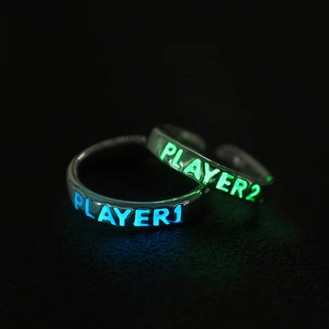 Player 1 Player 2 Couple Gaming Ring - Matching Ring for Lovers this Valentine's Day - Gear Elevation