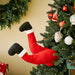 Plush Santa Legs for Christmas Tree - Christmas Tree Decoration Santa Claus Legs - Gear Elevation