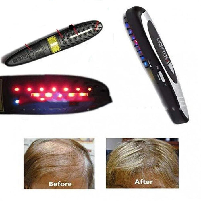 Power Grow Comb - Electric Laser Treatment Comb Stop Hair Loss Regeneration Therapy - Gear Elevation