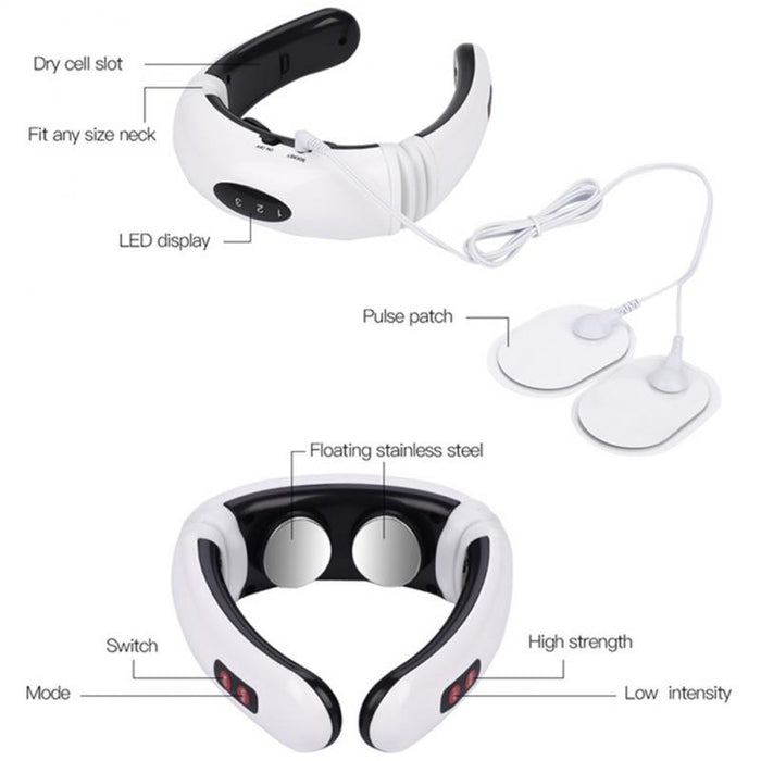 ReliefPro™ New 6-Mode Magnetic Portable Neck Massager - Gear Elevation