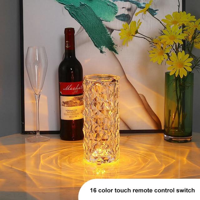 Rose Light Crystal Table Lamp - Gear Elevation