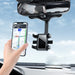 Rotatable and Retractable Car Phone Holder - 360 Degree Rear View Mirror Phone Holder - Gear Elevation