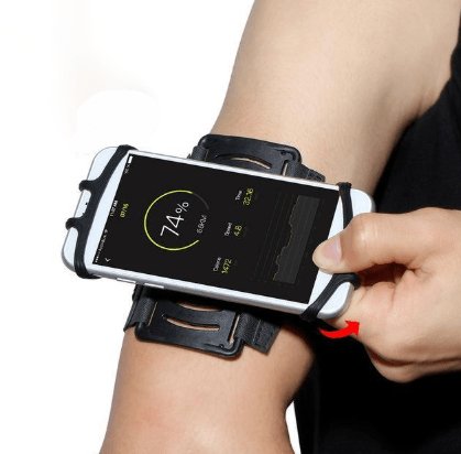 Rotating Sport Wrist Armband Phone Holder - 360°Rotatable Universal Sports Wristband for Hiking, Biking and Walking - Gear Elevation