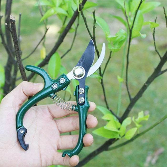 Scissors Pruning Shears - Multifunctional Garden Scissors Manual with Safety Buckle Stainless Steel - Gear Elevation