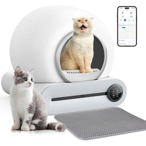 Self Cleaning Cat Litter Box - Automatic Smart Cat Litter Box Self Cleaning - Gear Elevation