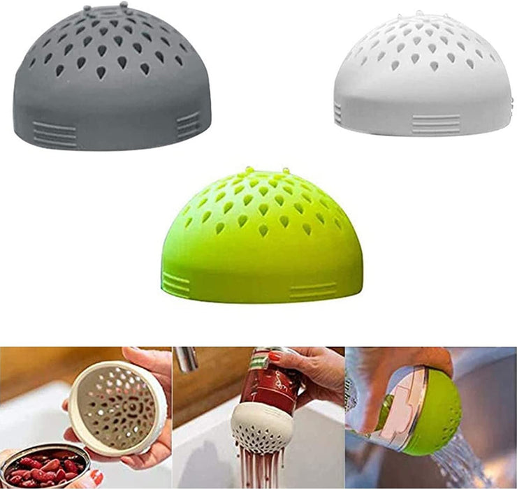 Snap On Colander - Portable Mini Can Drainer Made From Silicone for Drain Chickpeas and Tinned Fruit - Gear Elevation