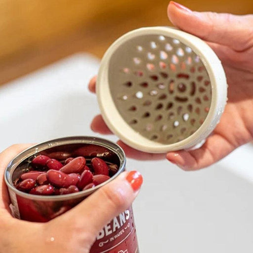 Snap On Colander - Portable Mini Can Drainer Made From Silicone for Drain Chickpeas and Tinned Fruit - Gear Elevation