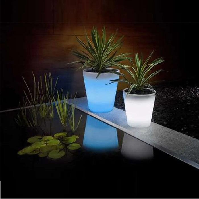 Solar Power Lighting Flowerpot - LED Solar Flower Pot Garden Decoration - Gear Elevation