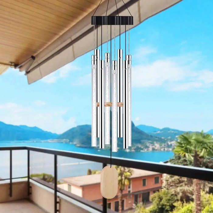 Solar Powered LED Windchimes - Waterproof Wind Chimes for Garden, Patio, Yard and Home Decor - Gear Elevation