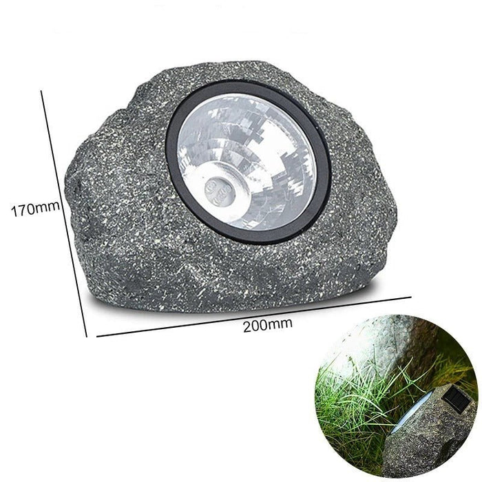 Solar Powered Light Simulation Stone Lamp - Waterproof Solar Powered Rock Light, Landscaping Spotlights - Gear Elevation