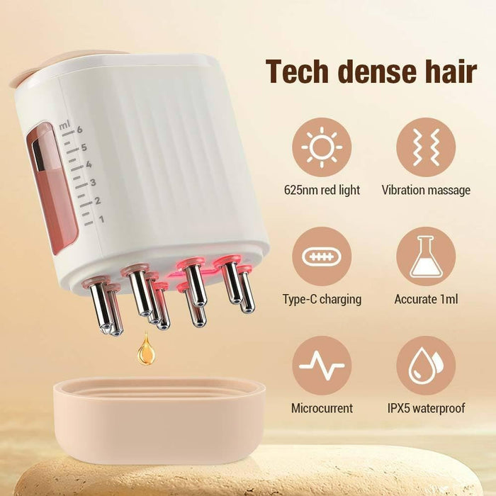 Soothe Sculpt Hair Care Aid - 2 In 1 Electric Scalp Massager And Applicator Hair Oil Scalp Brush For Hair Treatment Growth - Gear Elevation