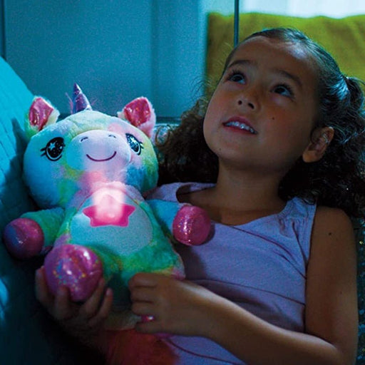 Stuffed Animal Night Light - Animal Plush Toy with Projector Light Sleeping Projection Light - Gear Elevation