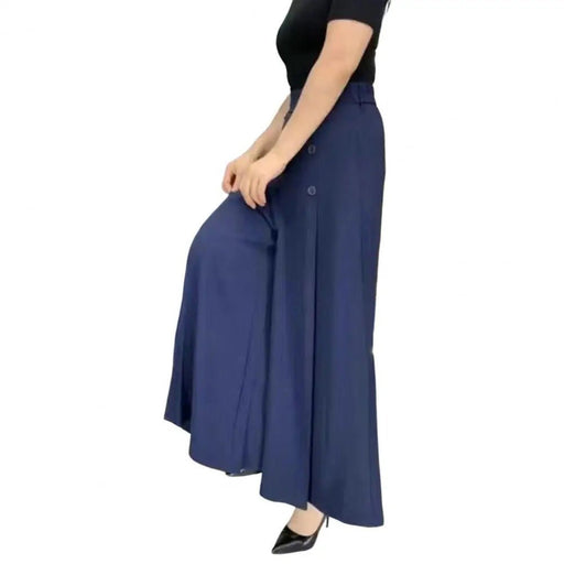 Stylish Pleated Wide-leg Pants - High Waist Cool and Slim Fit Skirt Pants Korean Baggy Vintage Casual Trousers - Gear Elevation