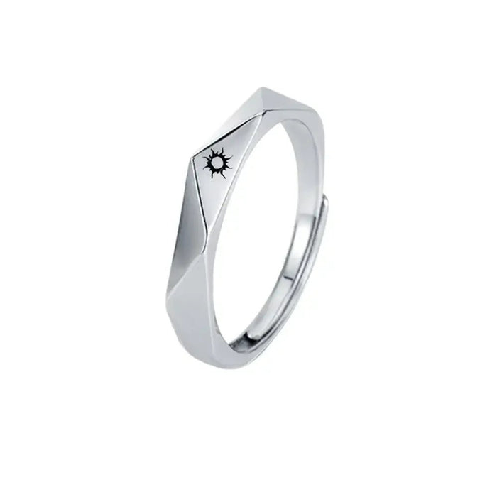 Sun and Moon Couple Rings - Couple Rings Set Promise Wedding Bands Men Women Jewelry - Gear Elevation
