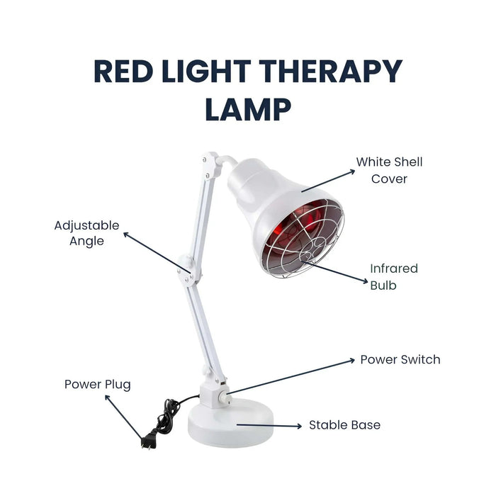 Therapeutic Red Light Lamp - Infrared Lamp Circulation Pain Relief Heating Therapy Light - Gear Elevation