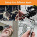 Universal Socket Wrench - Super Socket Wrench Head Set 7-19mm Power Drill Adapter Ratchet - Gear Elevation