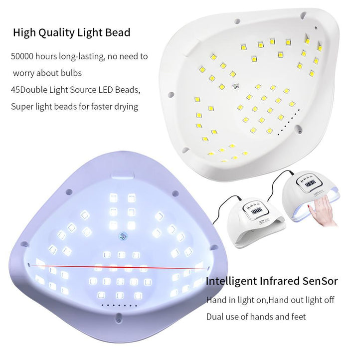 UV/LED Nail Dryer Lamp for Drying Gel Polish - Gear Elevation