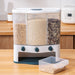 Wall-Mounted Dry Food Dispenser - 6/3 Grid Cereal Dispenser Kitchen Storage Organizer - Gear Elevation